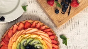 Glutensiz şeftalili tart tarifi (Videolu)